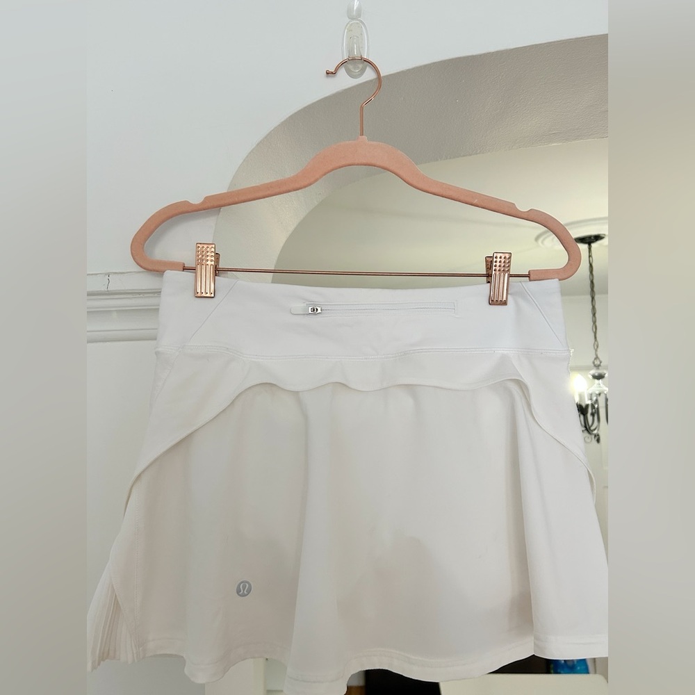 Lululemon Athletica White Mini Skort